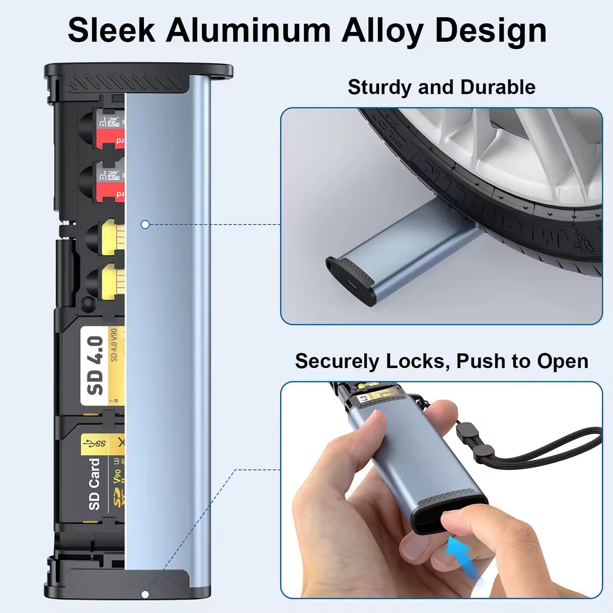 Rocketek Rocketek Multifunctionele High-Speed Sd Kaartlezer Usb 3.1 Type-C Sd/Tf Kaart - Image 2