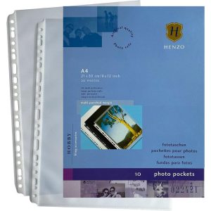 Henzo Henzo 10 Fototassen A4 transparant 230x297